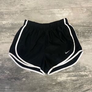 Women’s Black and White Nike Dri-Fit Shorts